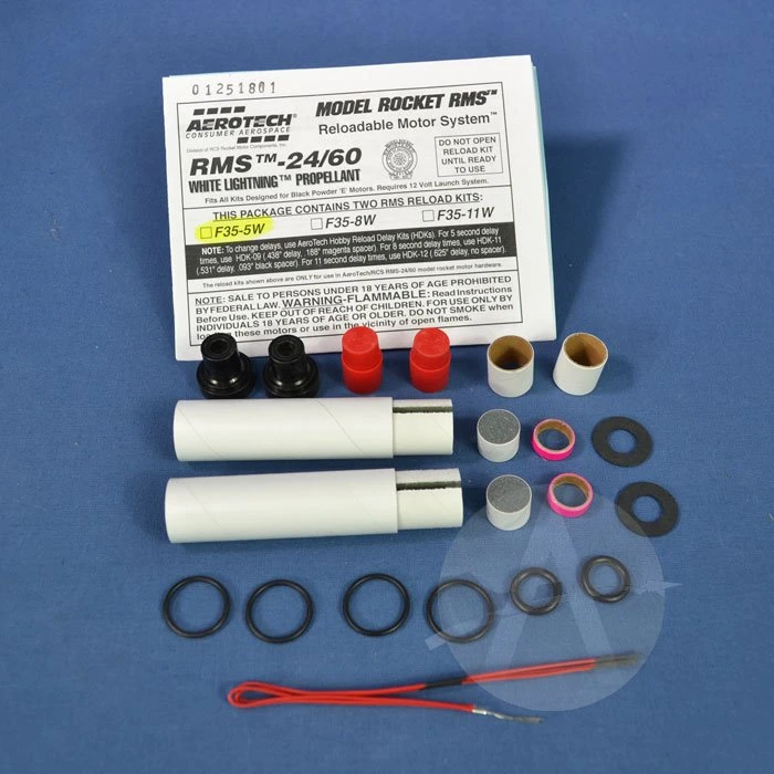 Aerotech 24mm Propellant Kit - F35W-5 3 Aerotech 24mm Propellant Kit - F35W-5